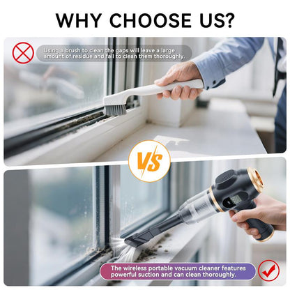 Belibuy Handheld Cordless Car Vacuum Cleaner, 19000Papowerful, 6-In-1 Portable Vacuum Cleaner with Smartdisplay, Suitable for Car, Home, Office, Pet Portable Highportable Cordless